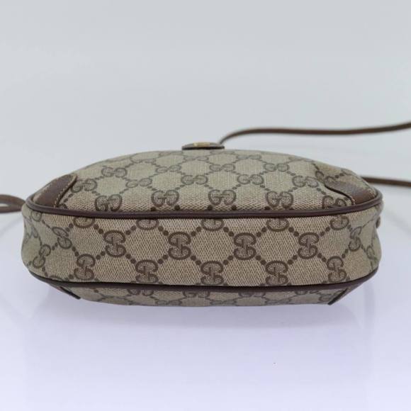 GUCCI GG Supreme Web Sherry Line Shoulder Bag PVC Beige 156 02 066 Auth 76829 - Picture 5 of 16